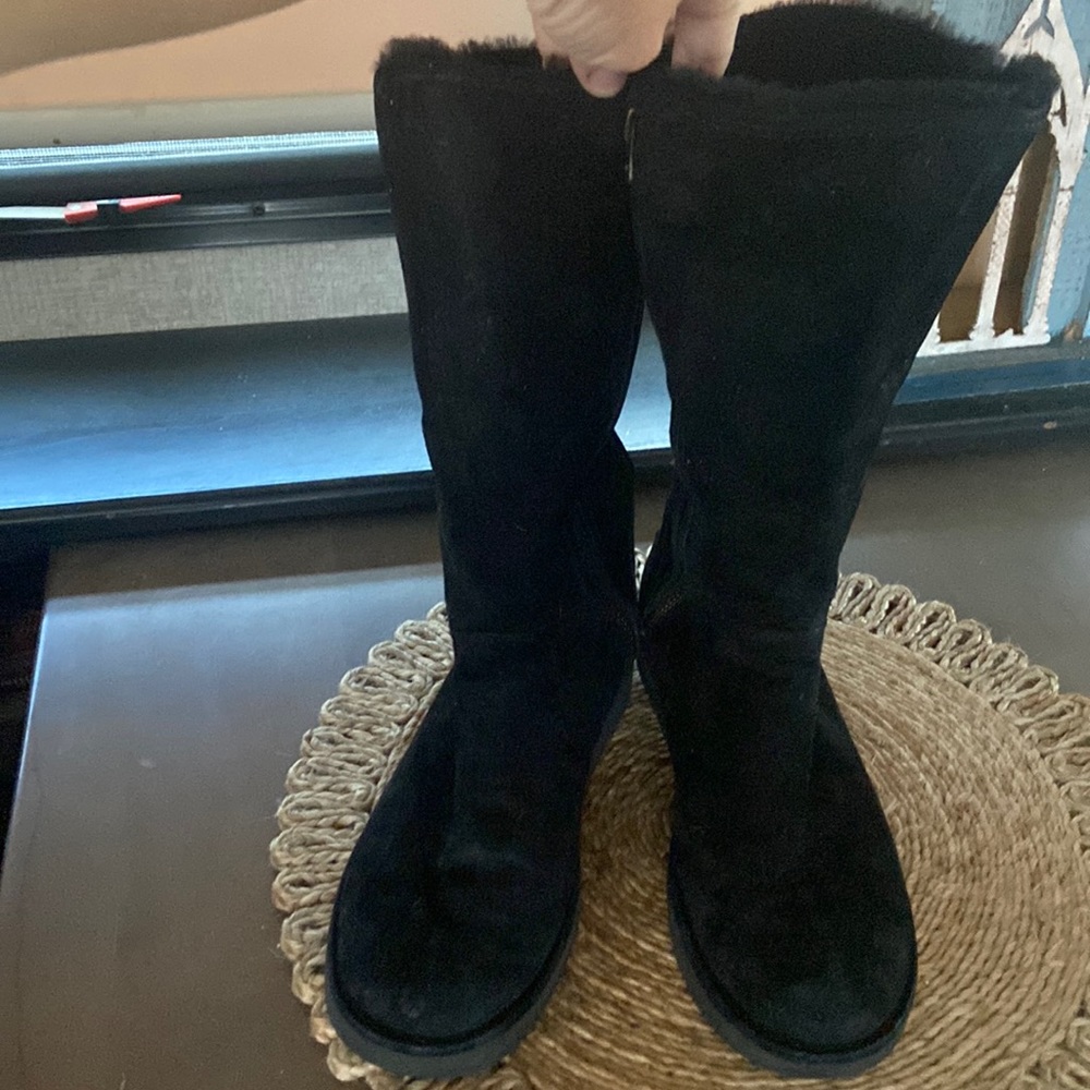 Black UGG boots gently worn.
